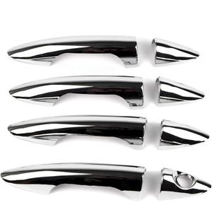8Pcs 4 Door Handle Cover Compatible with Hyundai Solaris Verna Accent 2012 2013 2014 2015 2016 2017 Exterior ABS Molding Protector Trim (Chrome Plated)