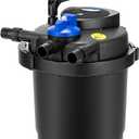 VIVOHOME Pressurized Biological Pond Filter, 1840GPH Suitable for Koi Ponds up to 1000 Gallons or Ornamental Ponds up to 2100 Gallons (1840 GPH)