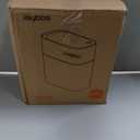 JOYBOS Trash Can with Lid Automatic Garbage Can, 3.8 Gallon Slim Small White Plastic Smart Trash Bin, Narrow Motion Sensor for Bedroom, Bathroom, Toilet Office