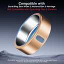 ZOOROO 5 Pack Cover Compatible with Oura Ring Gen 4/Oura Ring Gen 3/3 Horizon, Support Charging with Cover on, Anti-Scratch TPU Protector for Women Men (Clear+Silver+Black+Gold+Rosegold, Size 9)