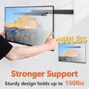 Fulifix 3 Pack Studless Drywall TV Mount for 32-75 Inch TVs, Wall Mounts No Drill TV Bracket up to 150 lbs Max VESA 600x400mm, No Stud TVs Mount fits Most LED LCD Flat Curved Screen TVs & Monitors