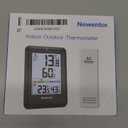 Newentor Indoor Outdoor Thermometer Wireless, Weather Stations Wireless Indoor Outdoor, Outdoor Thermometers for Patio House, Outside Inside Thermometers with Comfort Indicator, Black with 1 Sensor