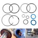 Replace for Hydraulic Log Splitter Cylinder Rebuild Seal Kit, Fit for 5.0" Bore x 2.0" Rod Cylinder (Pack of 11)
