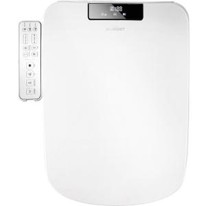 WLJBIDET Square Bidet Seat for Rectangle Toilets, Electric Heated Toilet Seat, Adjustable Air Dryer and Warm Water, Front and Rear Wash, 110V-120V Only