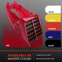 A-Premium Red Plastic Gas Tank Side Covers with Grill