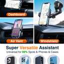 VANMASS 85+LBS Strongest Suction & Military-Grade Ultimate Car Phone MountPatent & Safety Certs Cell Phone Holder Truck Desk Mount for Dashboard Windshield Vent for iPhone 17 Pro Max 16 15 Samsung (Black)