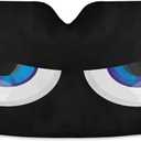 Car Windshield Cartoon Eyes Sun Shade for Front Windshield Sunshades Sun Visor Protector Blocks UV Rays Foldable Keep Your Vehicle Cool (55*27.6inch)
