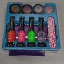 Nail Art Studio for Girls - Birthday Gift - Nail Polish Kit for Kids Ages 7-12 Years Old - Girl Gifts Ideas - Gift Set - Girly Stuff - Polish, Pens, Glitter, Stickers, Gems, Filer - 8 9 10 11 12 Year