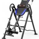 YOLEO Gravity Inversion Table for Back Pain Relief 2026 New Inversion Table w/Heat and Massage Lumbar Pad Back Stretcher Machine 300 lbs