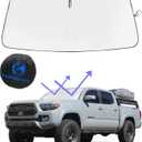 Tacoma Windshield Sunshade Compatible with Toyota 2016-2025 Tacoma 2Dr 4Dr Pickup - Double Layer Foldable Front Sun Shield Protector