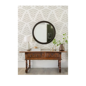 RoomMates RMK12639PL Neutral Cat Coquillette Leaflets Peel and Stick Wallpaper