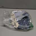 Linen Table Cloth Rectangle Table Cover, Boho Square Tablecloth 55x71, Burlap Modern Farmhouse Tablecloth for Dining/Kitchen/Outdoor (Blue,55''x71'')