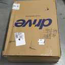 Drive Medical 10257BL-1 4 Wheel Rollator Walker With Seat, Steel Rolling Walker, Height Adjustable, 7.5" Wheels, Removable Back Support, 300 Pound Weight Capacity, Blue (Blue)