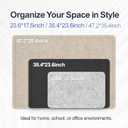 Large Felt Bulletin Board for Wall, 48"x36" Frameless Picture Board, Soft Felt Cork Board for Office, Home Planning & Office Wall Decor, Easy Install Pin Board(Beige)