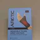 Two Pack | Wearable Thumb & Wrist Ice Pack  Reusable Hot Cold Compression for Hand, Finger, Carpal Tunnel, Arthritis, and Tendonitis Relief (Large)