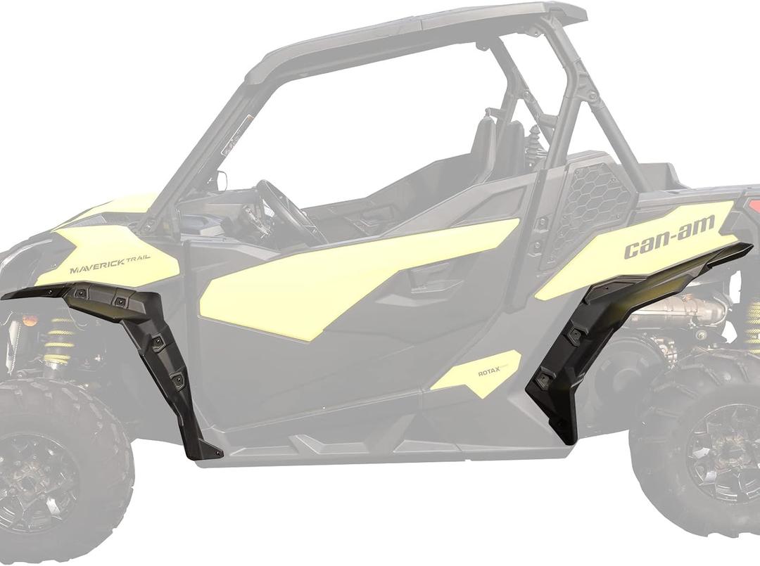 KIWI MASTER Fender Flares Extended for 2018-2026 Can-Am Maverick Sport/Trail Accessories Extensions Mud Flaps Guards #715004958 715004959