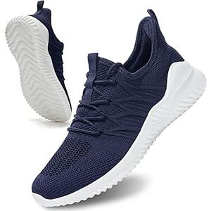 Socviis Mens Slip On Running Shoes Athletic Walking Trainers Lightweight Breathable Mesh Tennis Sneakers Size 42