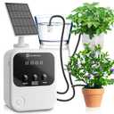 Solar Automatic Plant Watering System for 15 Potted Plants Indoor Outdoor,Self Plant Watering Devices with Programmable Water Timer,Auto Drip Irrigation Kits for Garden Greenhouse Balcony