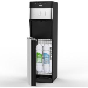 VECYS Bottleless Water Cooler with 4-Stage Filtration, Hot, Cold & Room Water Options, Self-Cleaning System for Home & Office