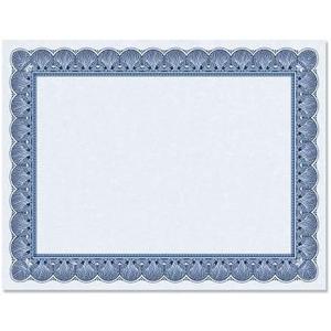 Elite Blue & Blue Parchment Certificate Papers - Pack of 25, Laser & Inkjet Printer Compatible, for Office, Business Awards, Graduation, School Diplomas, 8-1/2" x 11" on 70 lb. Text Stock
