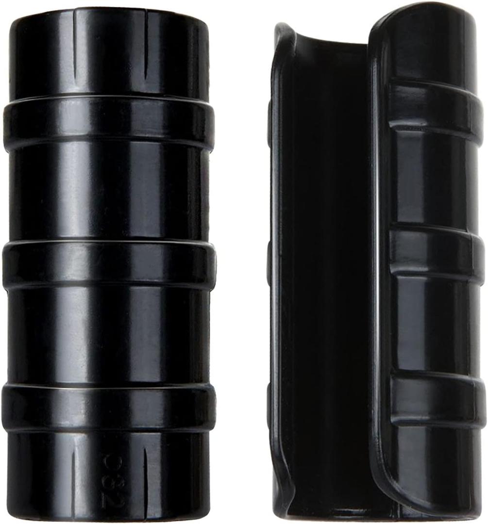 50 PCS 1 inch Greenhouse Clamps Clips 26mm Black ABS Snap Clamp Tube Clip Garden Buildings Tube Clip for Greenhouse Film, Sunshade Nets, Frame Shelters (Outer 1.26inner 1)