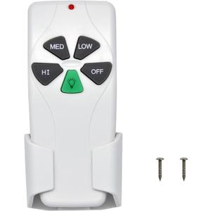 MN:FAN-53T Replacement Remote for Harbor Breeze Hampton Bay Ceiling Fan Remote Control for Fan-HD 11T L3HFAN11T L3HFAN35T1 KUJCE9103 CHQ8BT7030T UC7030T CHQ7030T 2AAZPFAN53T(Remote Only)