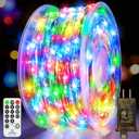132 FT 400 LED Fairy Lights Plug in Christmas String Lights Outdoor Waterproof Twinkle Lights with Timer 8 Modes Memory for Holiday Wedding Party Tree Wall Bedroom Garden Decorations-Multicolored