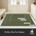 Dirt Trapper Door Mat 24" x 36", Non Slip Washable Doormat, Green