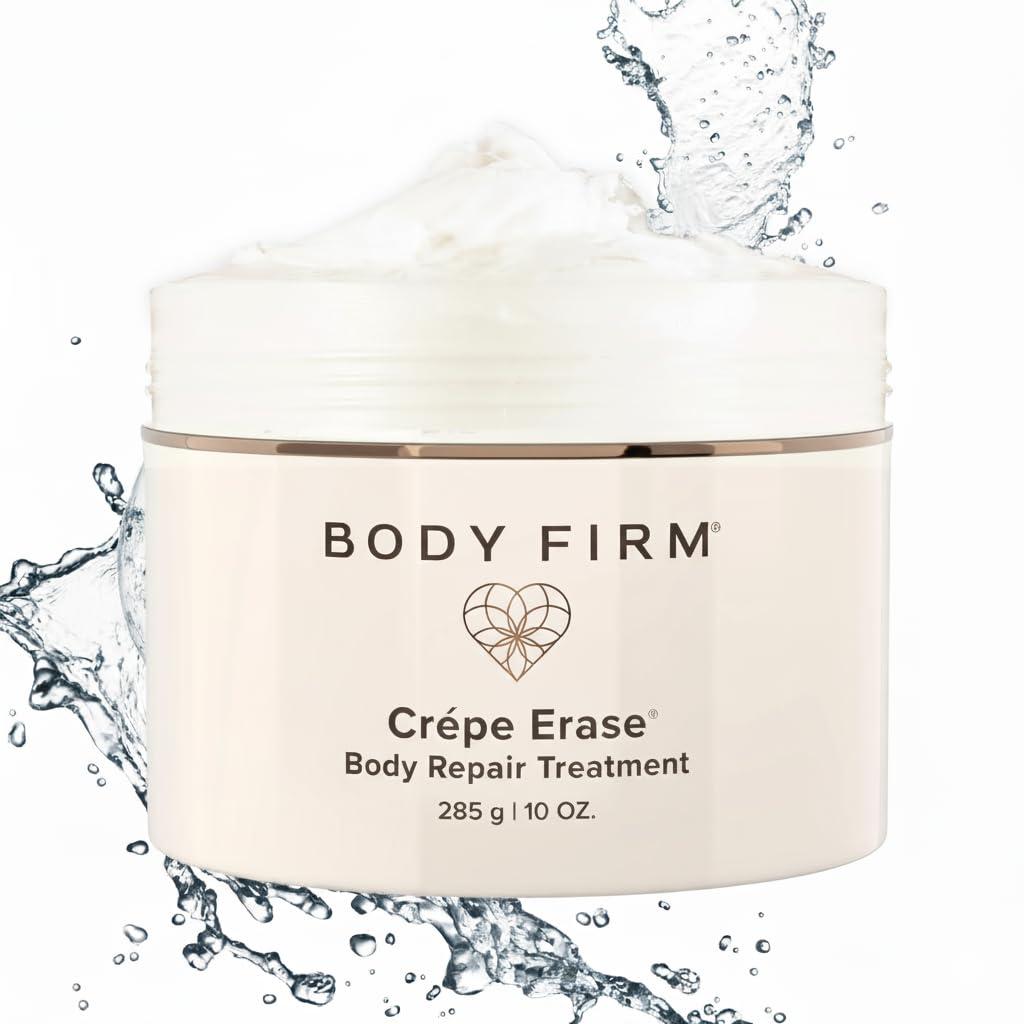 BODY FIRM Crepe Erase Body Repair Treatment, Anti-Aging Wrinkle Cream, Support Skins Natural Elastin & Collagen Production - 10oz
