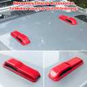 Engine Hood Hinge Cover Trim Exterior Accessories Decoration for 2018-2025 Jeep Wrangler JL JLU Sports Sahara Freedom Rubicon Unlimited Gladiator JT 2-Door & 4-Door (Red 2PCS)