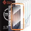 FANGTIAN [4-Pack] for Samsung Galaxy S26 Ultra Screen Protector [Not Glass] - Film for S26 Ultra Screen Protector [6.9 inch][Fingerprint Compatible][Alignment Tool] (Clear)