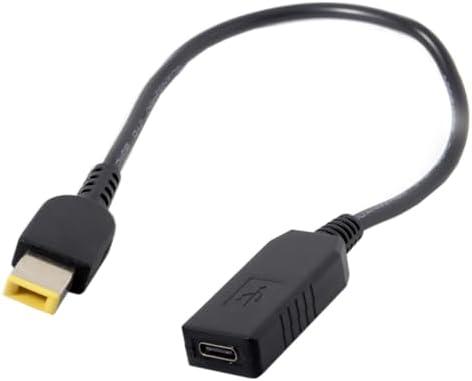 cablecc USB 3.1 Type C USB-C to Rectangle 11.0x4.5mm Power Plug PD Emulator Trigger Charge Cable for Lenovo ThinkPad X1 Carbon