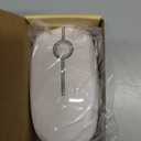 VssoPlor Wireless Mouse, 2.4G Slim Portable Computer Laptop Mouse with Nano Receiver Quiet Silent Optical Mice for Notebook, PC, Laptop, Computer-White and Silver