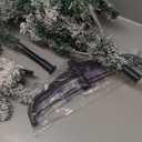 1pc Flocked Christmas Tree Decoration Artificial Xmas Tree Adornment for Home Party and Shop Festive Atmosphere (180X110CM)