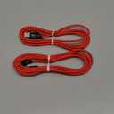 AGVEE 2 Pack 6.6ft Replacement for Garmin Nuvi GPS Charger Data Cable Gpsmap Charging Cord, TI-84 Plus/CE/C Silver, Blue Yeti USB Microphone/Pro Mic, for Canon IFC-400PCU/300PCU/200U, Red