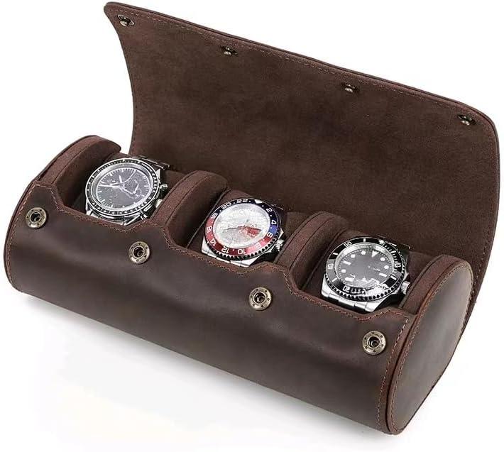 Genuine Leather Watch Roll Case - Luxurious Protection & Organization for Your Valuable Timepieces