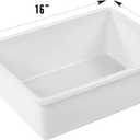 Humble Crew Toy Storage Bins for Kids, Set of 8, White, Large - Sturdy, Colorful Plastic Storage Bins for Classroom, Playroom, Nursery, and More - Premium Toddlers Toy Organizer Bins