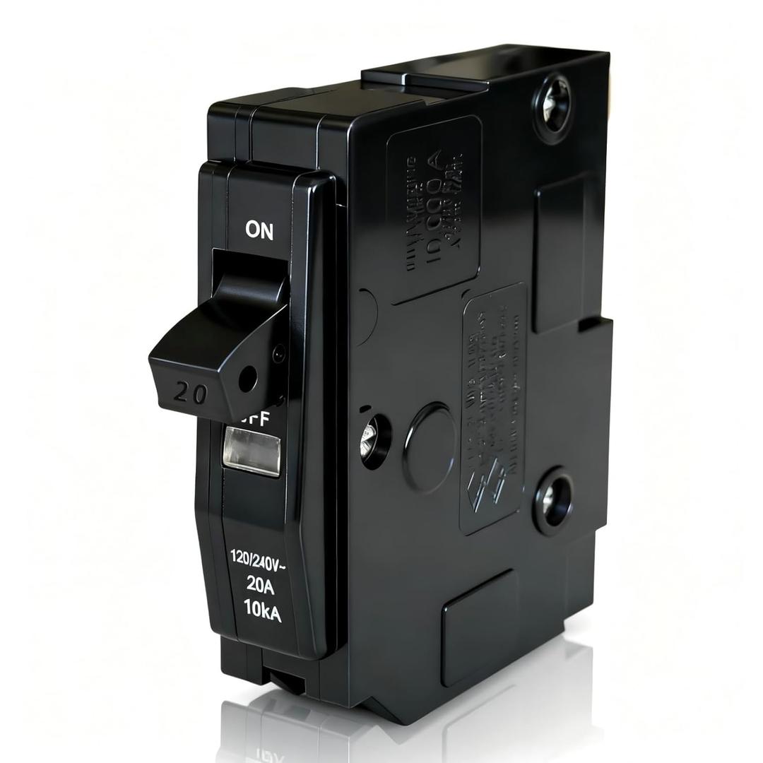 1-Pole 20 Amp Circuit Breaker, Compatible with QO120, for QO Load Centers, CSED & NQOD Panels, Plug-On Type, 120/240V, Thermal Magnetic Protection