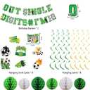 Holkcog Soccer Balloons 10th Birthday Decorations, 10th Birthday Decorations for Boys Girls, Double Digit Soccer Birthday Party Supplies, 10 Year Old Happy Birthday Soccer Sports Theme Party Cards