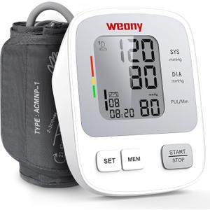 Blood Pressure Monitors for Home Use Adjustable Arm Blood Pressure Cuff 9-17in, 2 * 99 Sets Memory Digital Automatic Arm Blood Pressure Machine, Large BP Cuff Automatic Upper Arm with USB Cable
