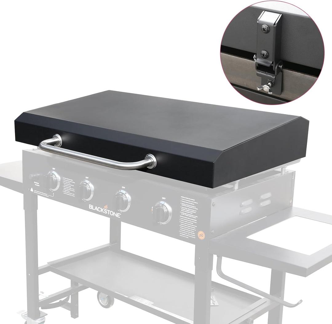 Griddle Lid Back-hinged Design for 36" Blackstone Griddle, Nexgrill, Member Mark Griddle and Other 36'' griddles, Hard Cover Hood with Handle for 36 Inch Blackstone Table Top Griddles