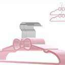 Velvet Hangers 20 Pack, 16" Non Slip Adult Hangers, 360 Degree Swivel-Hook, Ultra Slim Clothes Felt Hanger Space Saving, Durable & Cute for Coats, Jacket, Shirts, Dress (Velvet, Bow)