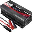 Cantonape 1000W Car Power Inverter DC 12V to 110V/ 120V AC Converter with LCD Display 4 AC Outlets and Dual USB Car Charger for Car Home Laptop Truck Black