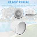 SPX1070E Pool Skimmer Basket for Inground Pool,8 Inch Pool Skimmer Basket for Hayward Skimmer Basket SP1070 and Pentair U-3 Skimmer Basket 08650-0007,Stainless Steel Handle, Built in Weighting