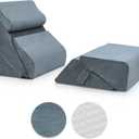 Lunix Replacement Cover for LX13 6pcs Wedge Pillow Set, Foam not Included - Navy