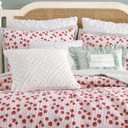 Peri Home Crochet Diamond Decorative Accent Throw Pillow, Ivory