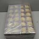 48 Pcs Velvet Christmas Balls Bulk 3.15 Inch Flocked Ball Ornaments Xmas Plastic Decorative Hanging Ornaments for Holiday Party Christmas Tree Decorations (Beige,Brown)