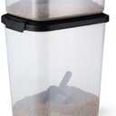 Amazon Basics Pet Food Storage Container Set, 30lbs and 10lbs with Scoop, for Dogs and Cats