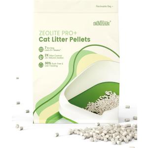 Enhanced Cat Litter Pellets 7 lbs, Generic Litter Refills Exclusively for Shifting Litter Box Systems, Dehydrating Pellets, Zeolite, Long-Lasting Odor Control Non-climping