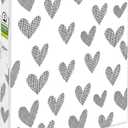 Avery + Amy Tangerine Designer Collection Binder, 1 Inch Round Rings, 175-Sheet Capacity, Hatchmark Hearts (28320)